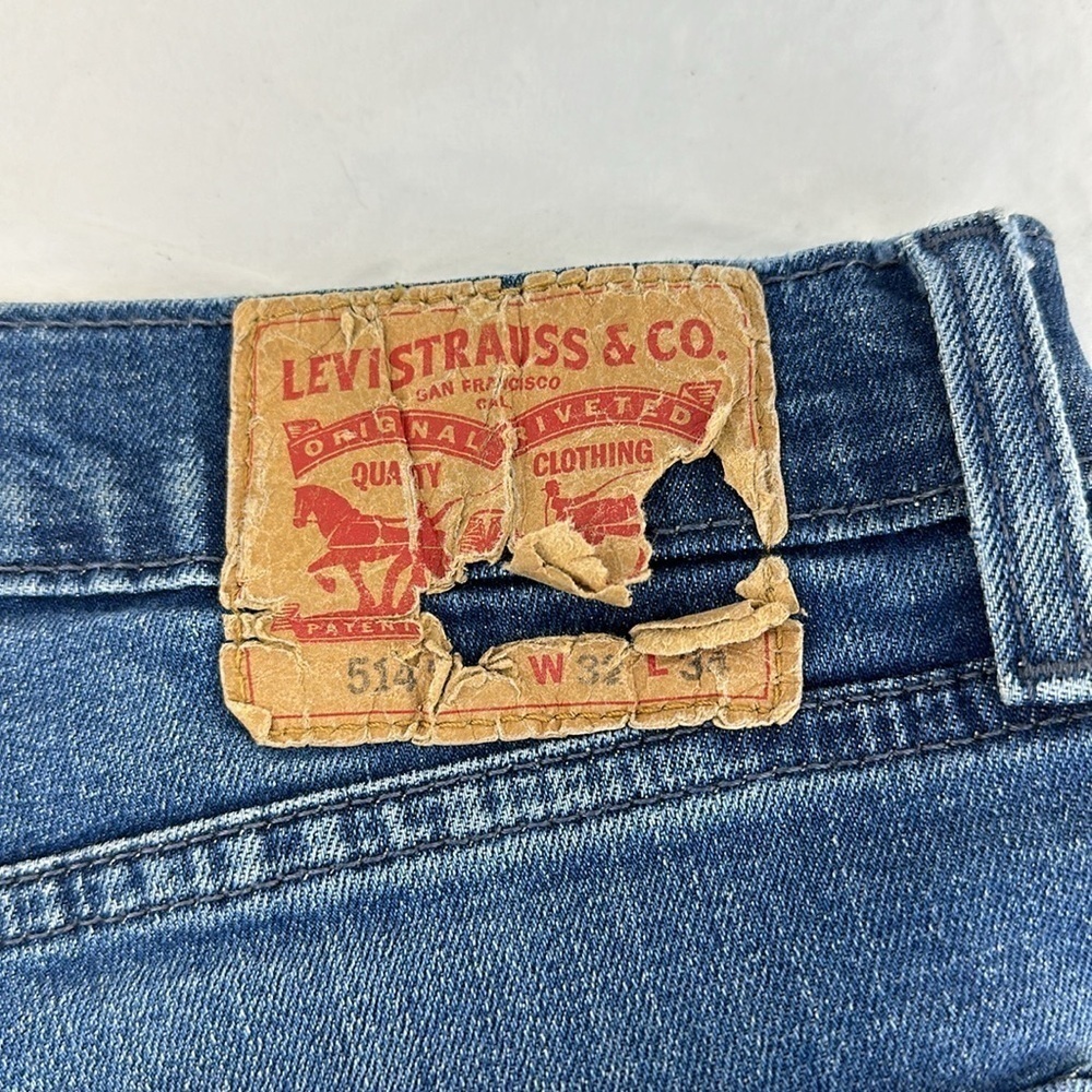 Levi’s 514 Waterless Straight Leg Medium Wash Jean, 32x34 - Picture 7 of 8